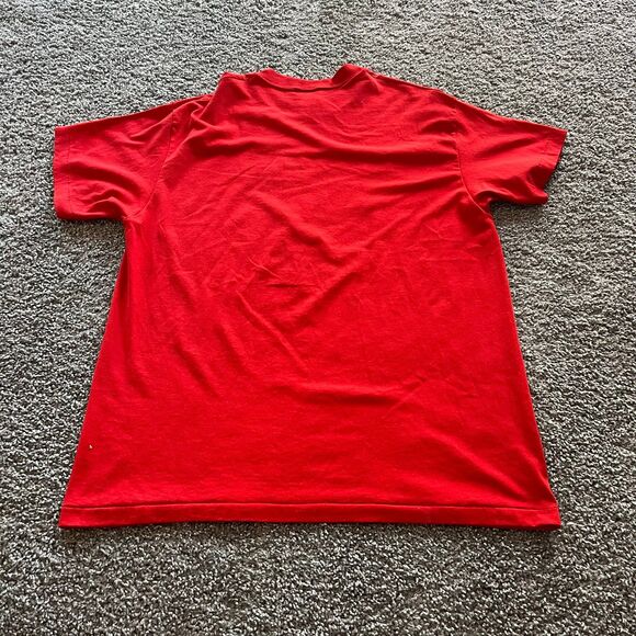 Vintage 80s 90s Philadelphia 76ers Sixers Logo 7 T Shirt Red USA Size XL - Picture 4 of 7